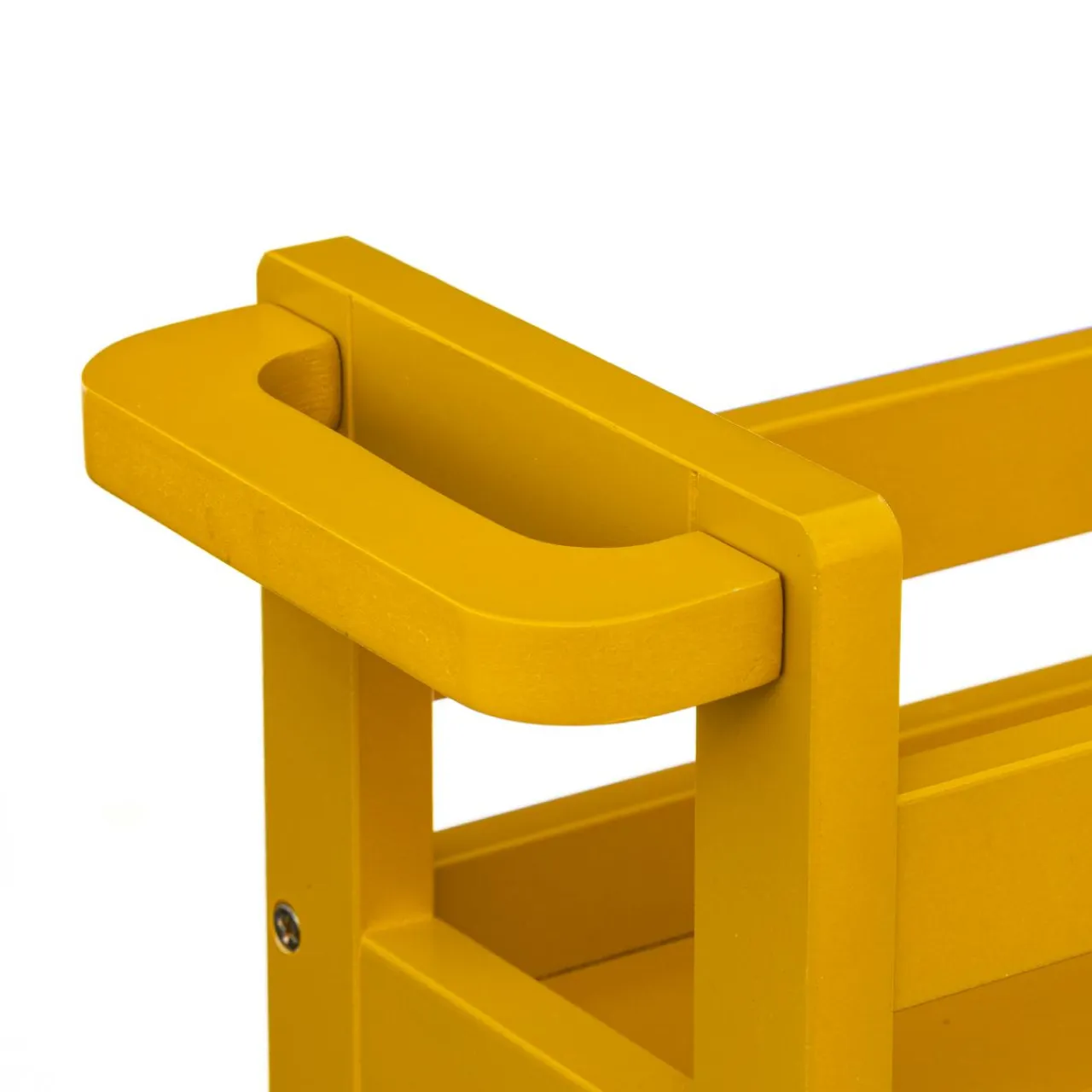 ATMOSPHERA Desserte à roulettes 3 niveaux (40 x 15 x 75 cm) Colorama Jaune moutarde Discount