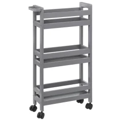 ATMOSPHERA Desserte à roulettes 3 niveaux (40 x 15 x 75 cm) Colorama e Gris Discount