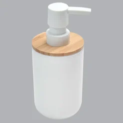 TENDANCE Distributeur de savon Bambou précieux Blanc Best