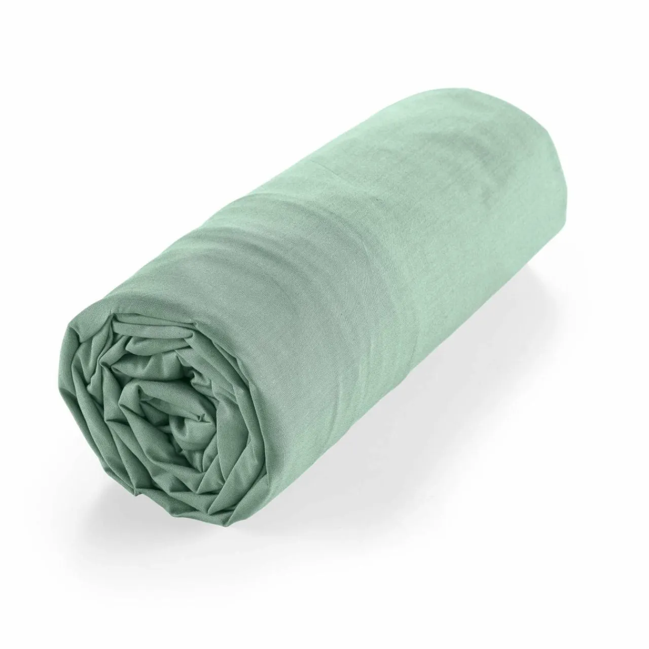 DOUCEUR D'INTERIEUR Drap housse coton bio (180 x 200 cm) Biolina Vert sauge Online