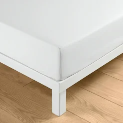 douceur d'intu017drieur Drap housse coton lavé (160 x 200 cm) Linella Blanc Online