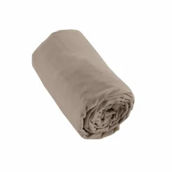 EMINZA Drap housse flanelle de coton (140 x 190 cm) Nina Ficelle Discount