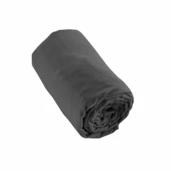 EMINZA Drap housse flanelle de coton (90 x 200 cm) Nina Gris Anthracite Clearance