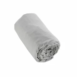 EMINZA Drap housse flanelle de coton (200 x 200 cm) Nina Gris clair Discount