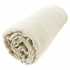 EMINZA Drap housse gaze de coton (160 x 200 cm) Gaïa pampa Beige Outlet