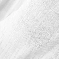 EMINZA Drap housse gaze de coton (140 x 190 cm) Gaïa chantilly Blanc Discount