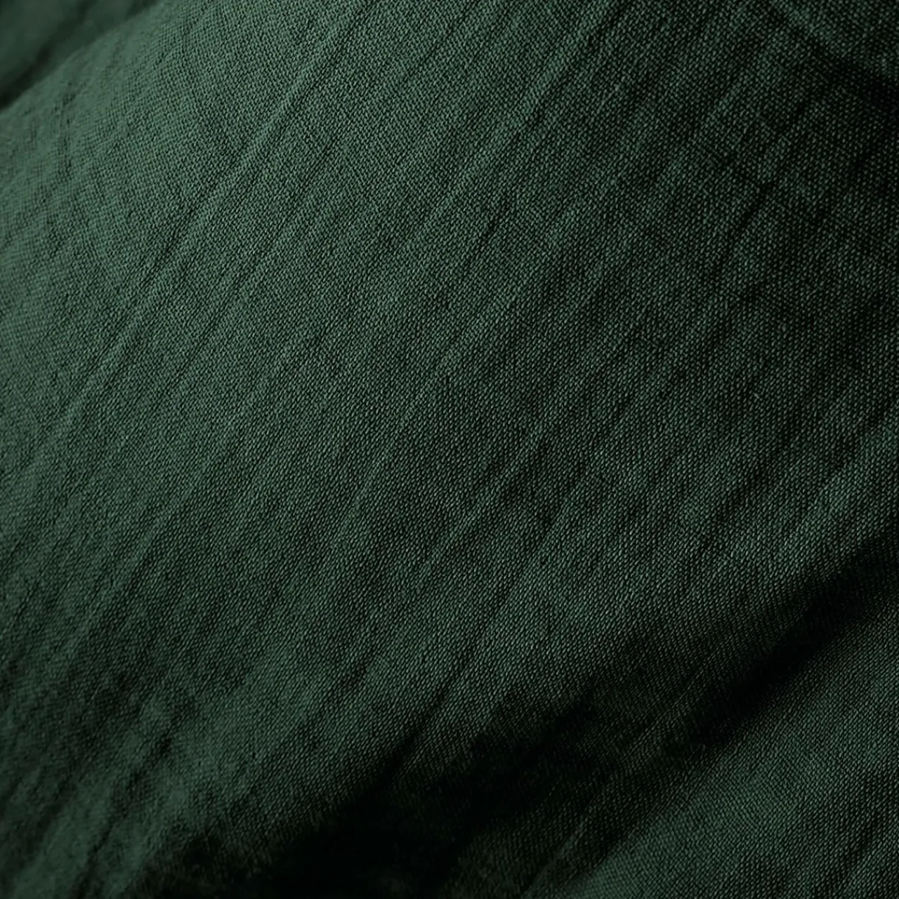 EMINZA Drap housse gaze de coton (140 x 200 cm) Gaïa Vert sapin Hot