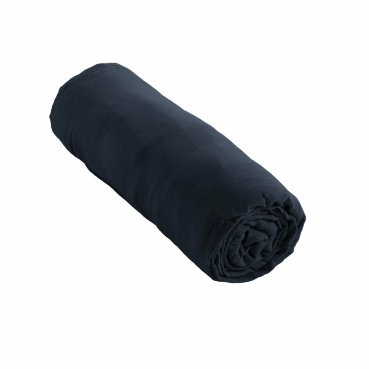 EMINZA Drap housse gaze de coton (140 x 200 cm) Gaïa Bleu nuit Best