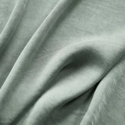 EMINZA Drap housse lyocell Tencel™ lavé (90 x 190 cm) Olivia Vert Eucalyptus Clearance
