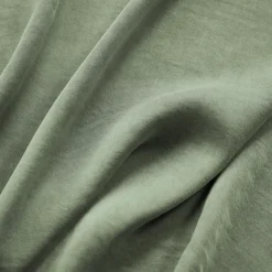 EMINZA Drap housse lyocell Tencel™ lavé (140 x 200 cm) Olivia Vert romarin Online