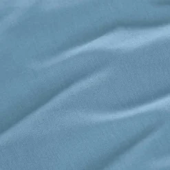 EMINZA Drap housse percale de coton (140 x 190 cm) Cali Bleu Ciel