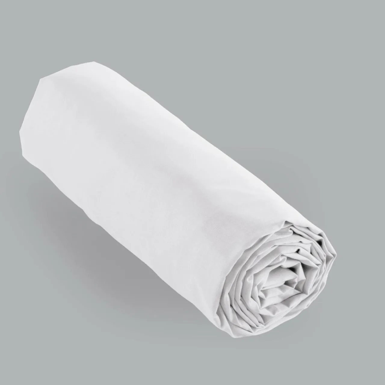 EMINZA Drap housse percale de coton (140 x 190 cm) Cali Blanc Clearance