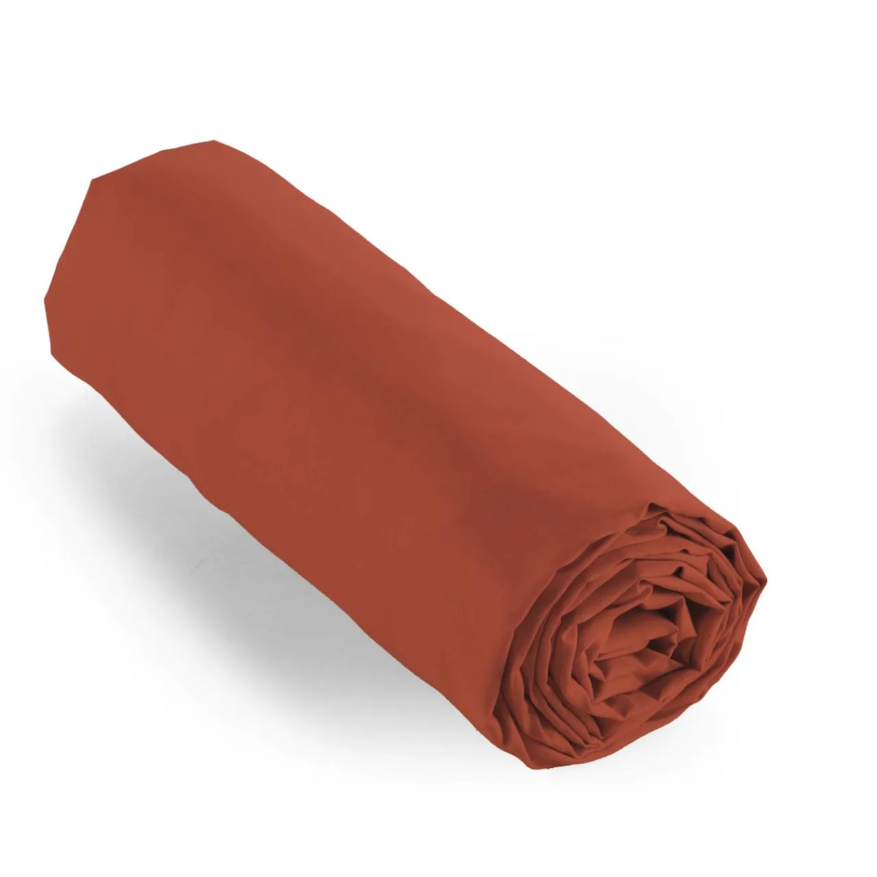 EMINZA Drap housse percale de coton (200 x 200 cm) Cali Terracotta Best