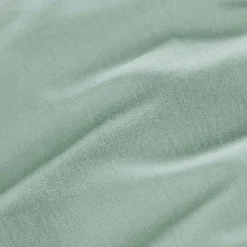 EMINZA Drap housse percale de coton (90 x 190 cm) Cali Vert Eucalyptus Discount