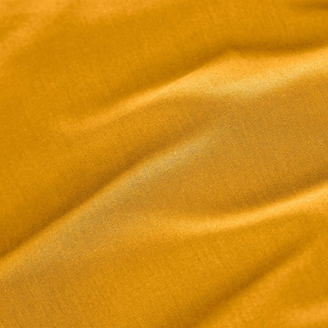 EMINZA Drap housse percale de coton (140 x 200 cm) Cali Jaune moutarde Outlet