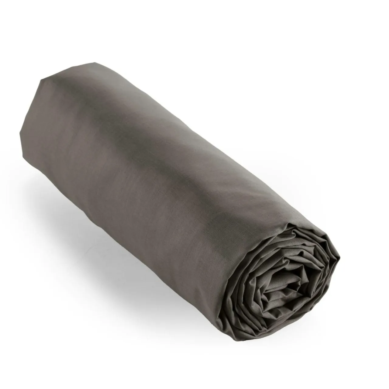 EMINZA Drap housse percale de coton (90 x 190 cm) Cali Gris Anthracite Clearance