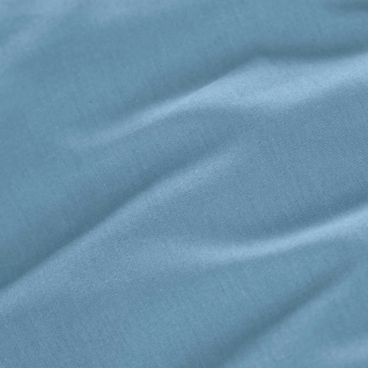 EMINZA Drap housse percale de coton (90 x 190 cm) Cali Bleu Ciel Clearance