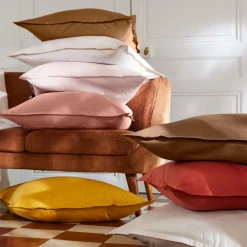 EMINZA Drap housse percale de coton (90 x 200 cm) Cali Rose Pêche Clearance