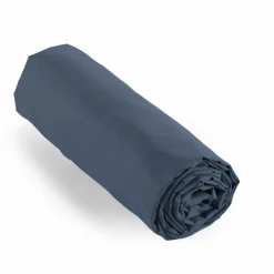EMINZA Drap housse percale de coton (90 x 190 cm) Cali Bleu marine Online