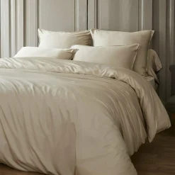 EMINZA Drap housse satin de bambou (200 x 200 cm) Sienna Beige Clearance