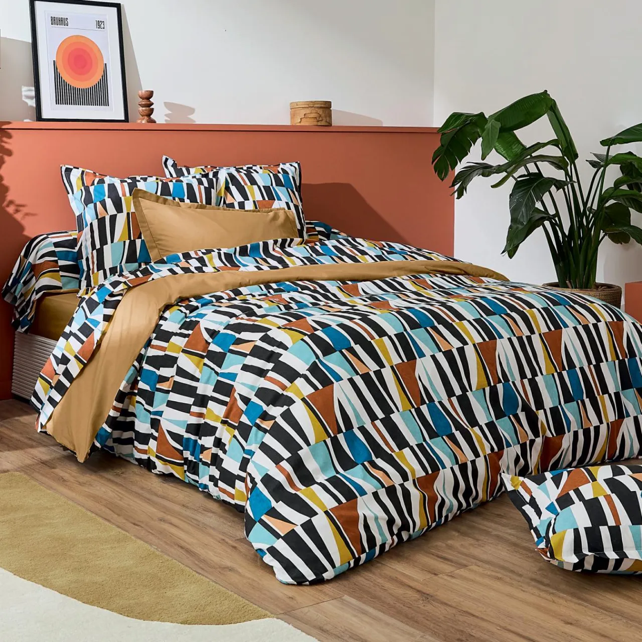 TRADI LINGE Drap plat coton (240 x 310 cm) Pietro Multicolore Clearance