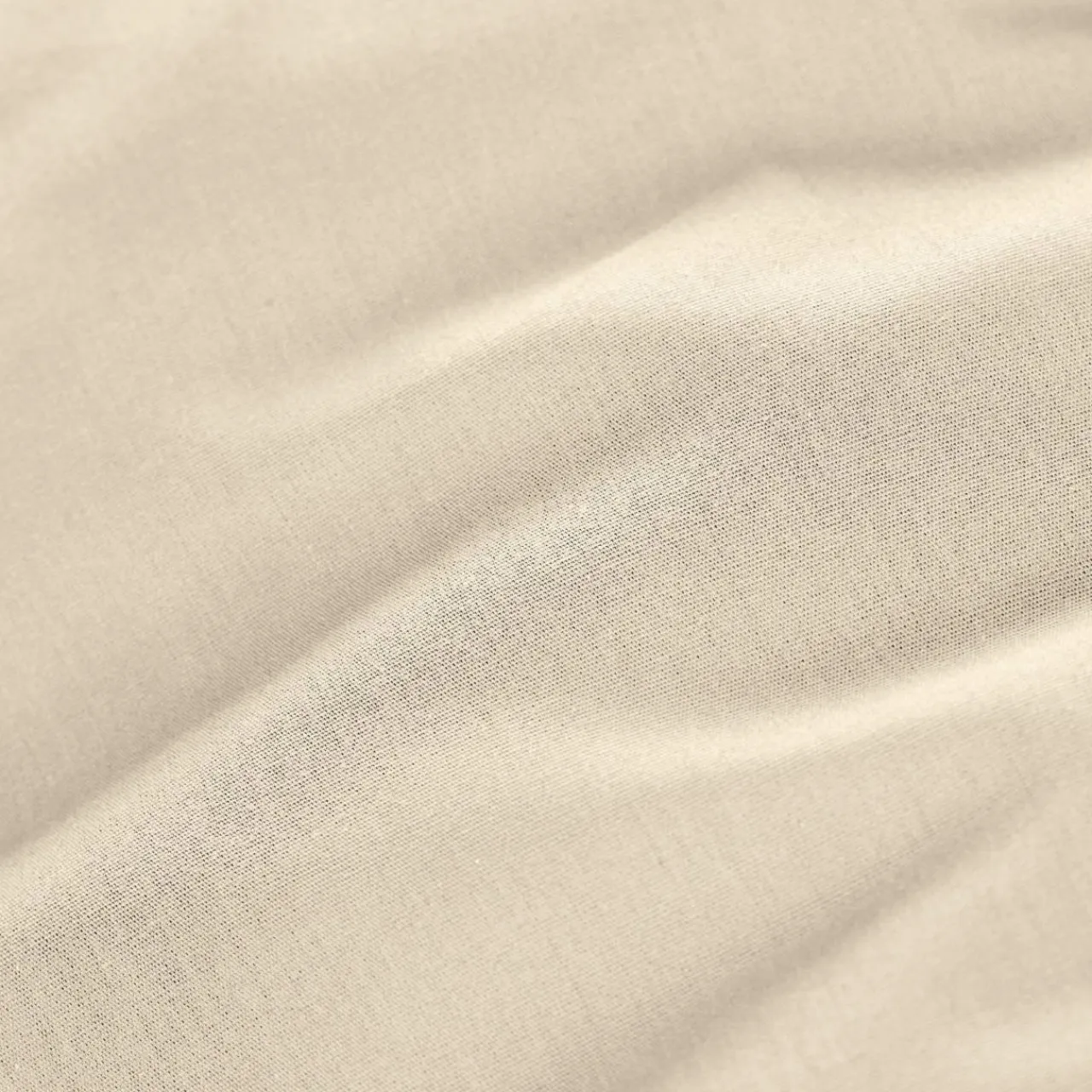 EMINZA Drap plat percale de coton (270 x 300 cm) Cali Beige Outlet