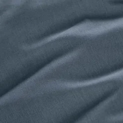 EMINZA Drap plat percale de coton (180 x 290 cm) Cali Bleu marine
