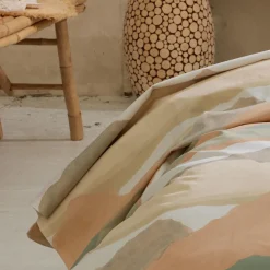 TRADI LINGE Drap plat percale de coton (240 x 310 cm) Land Craie Beige Sale
