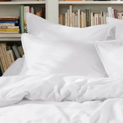 EMINZA Drap plat percale de coton (240 x 300 cm) Cali Blanc Best