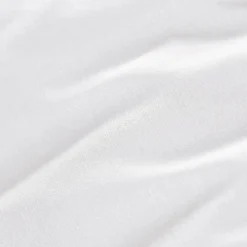 EMINZA Drap plat percale de coton (270 x 300 cm) Cali Blanc Discount