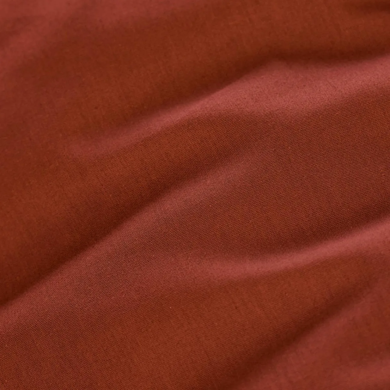EMINZA Drap plat percale de coton (180 x 290 cm) Cali Terracotta