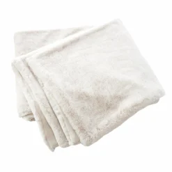 EMINZA Édredon fausse fourrure (90 x 220 cm) Finn Blanc Outlet