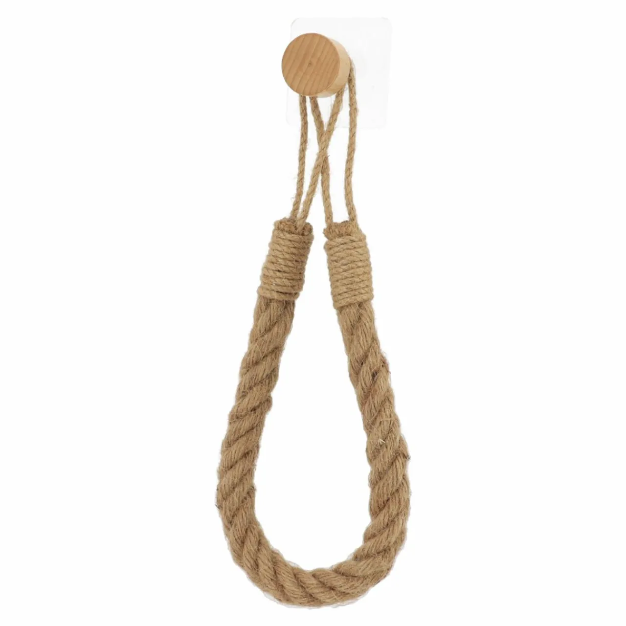 TENDANCE Dérouleur de papier - porte serviette adhésif Easy Chic Corde Naturel Clearance