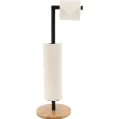 TENDANCE Dérouleur papier toilette avec réserve Harmonie Noir New