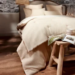 EMINZA Edredon coton nid d'abeille (90 x 220 cm) Eva Beige Online