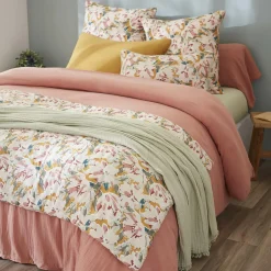 EMINZA Edredon gaze de coton (90 x 200 cm) April Mullticolore Multicolore Discount