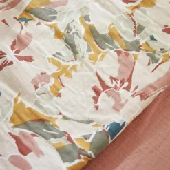 EMINZA Edredon gaze de coton (90 x 200 cm) April Mullticolore Multicolore Discount