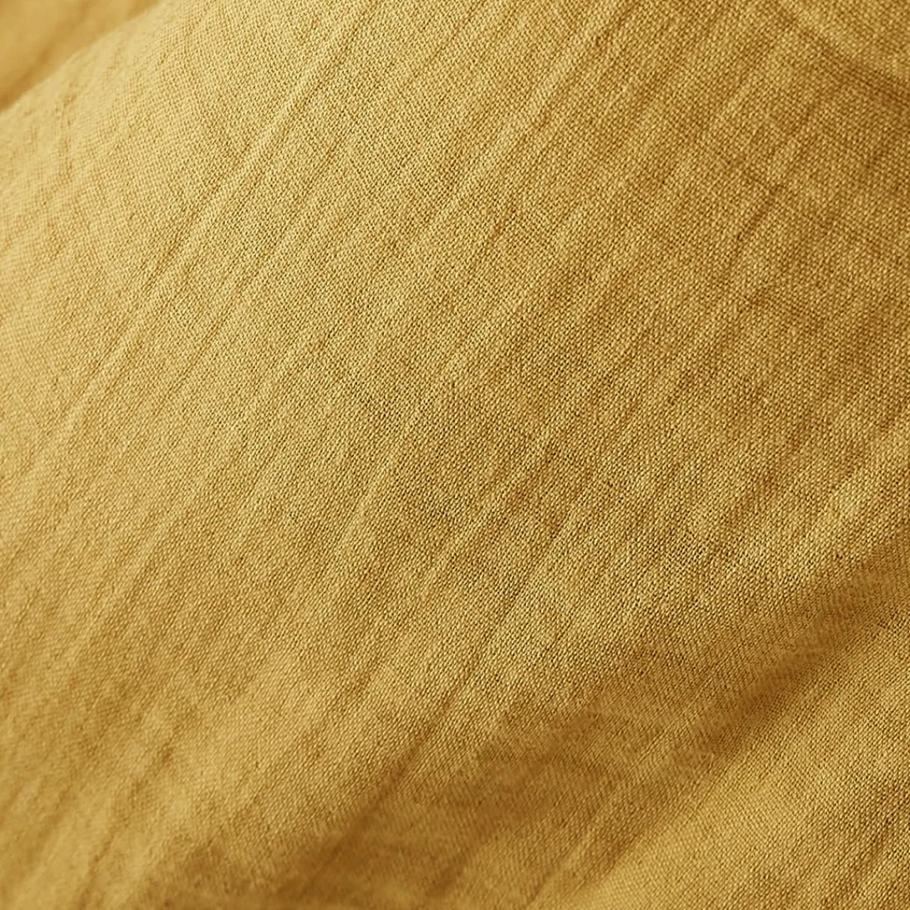 EMINZA Edredon gaze de coton (150 x 150 cm) Gaïa Jaune safran