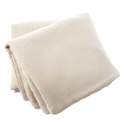 EMINZA Edredon quadruple gaze de coton (90 x 220 cm) Victoria x Gaïa pampa Beige New