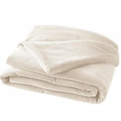 EMINZA Edredon velours de coton (90 x 200 cm) Victor pampa Beige Sale