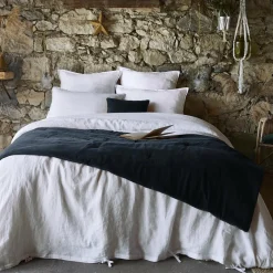 EMINZA Edredon velours de coton (90 x 200 cm) Victor Bleu nuit Sale
