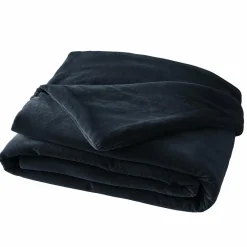EMINZA Edredon velours de coton (90 x 200 cm) Victor Bleu nuit Sale