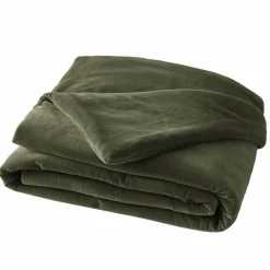 EMINZA Edredon velours de coton (90 x 200 cm) Victor thym Vert New