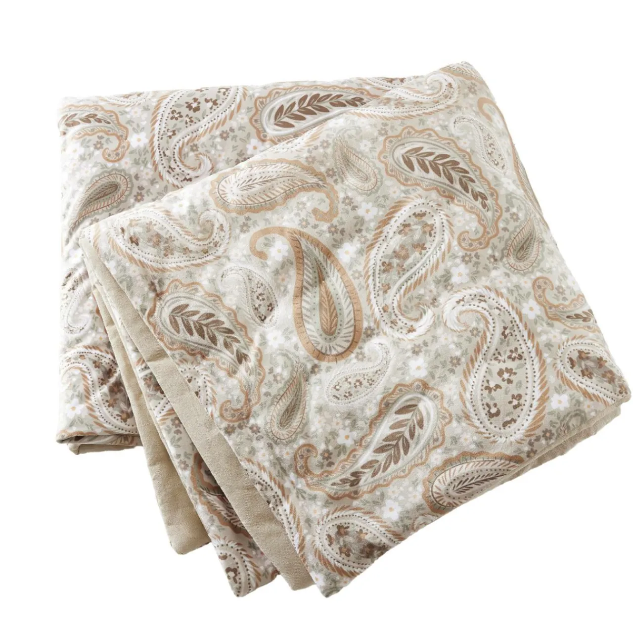 EMINZA Edredon velours (90 x 220 cm) Dolores Beige Best
