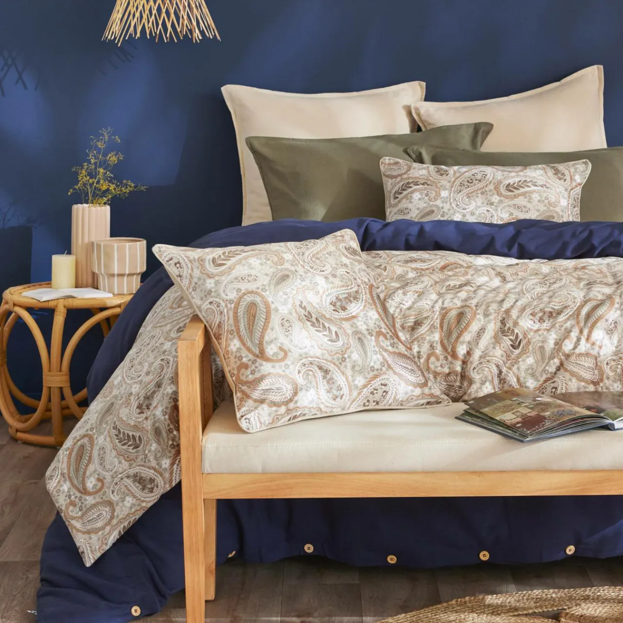 EMINZA Edredon velours (90 x 220 cm) Dolores Beige Best