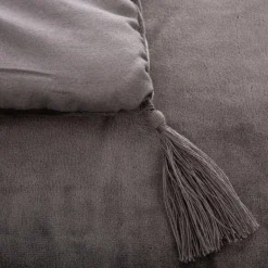 ATMOSPHERA Edredon velours (80 x 180 cm) Slow Gris Online