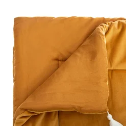 ATMOSPHERA Edredon velours (80 x 180 cm) Slow Jaune ocre Hot