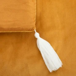 ATMOSPHERA Edredon velours (80 x 180 cm) Slow Jaune ocre Hot