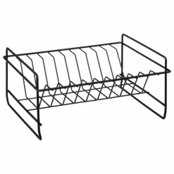 5 Five Simply Smart Egouttoir de cuisine en métal 2 niveaux (48 x 28 cm) Blackwood Noir Hot