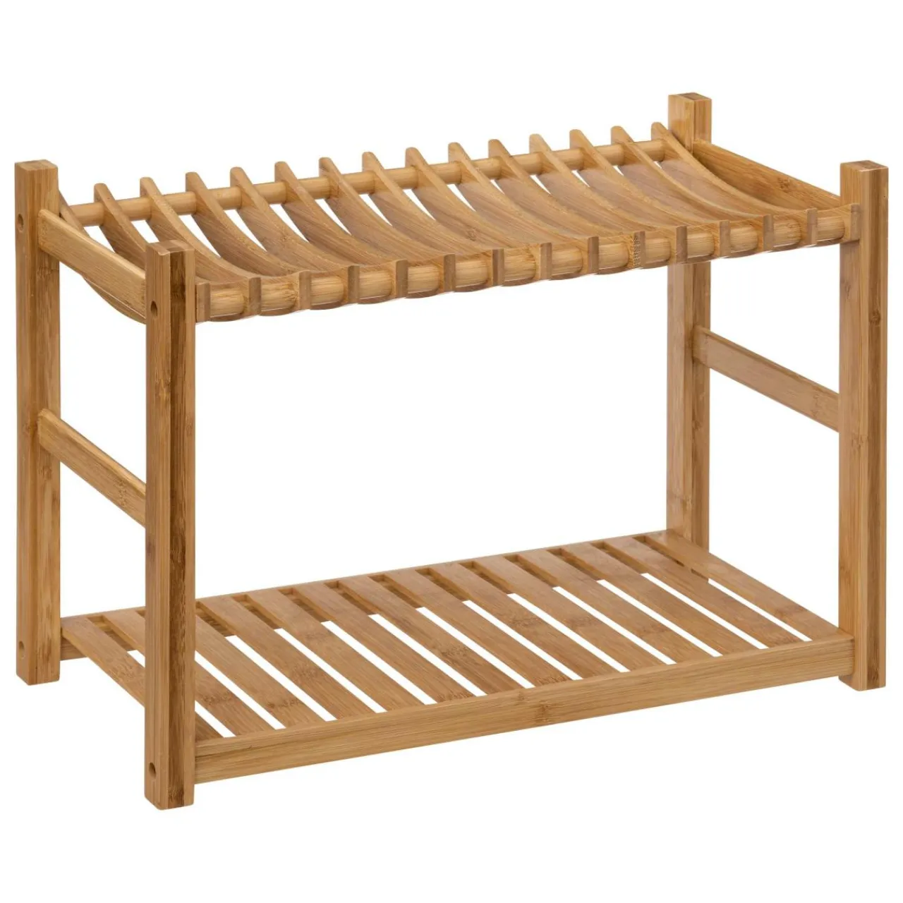 5 Five Simply Smart Egouttoir en bambou 2 niveaux (53 x 24 cm) Siao Naturel Bois